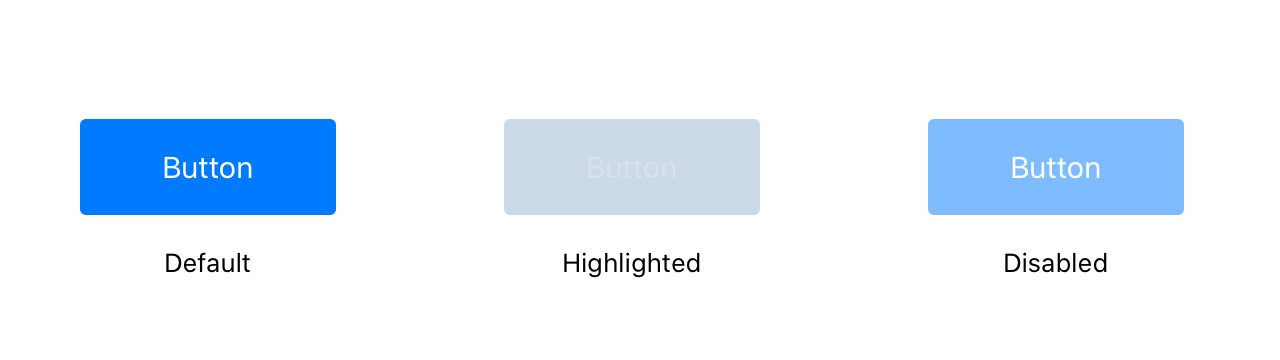 UIButton states
